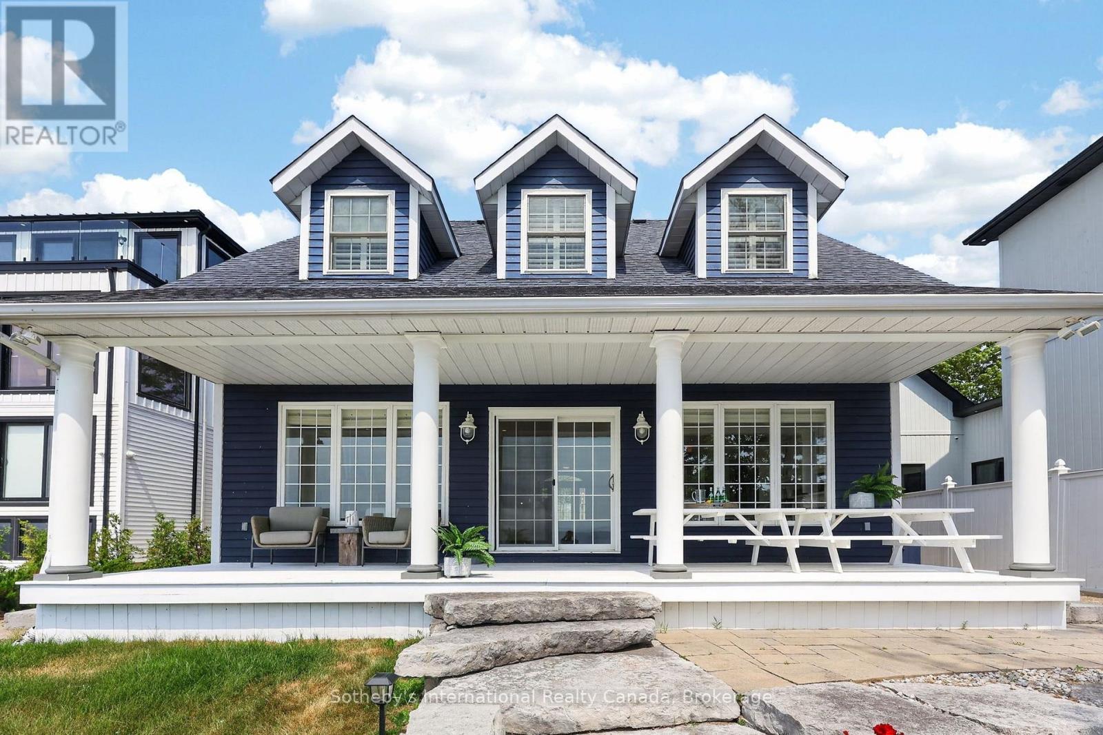 10 Lundy Lane, Tiny, ON - Outdoor With Deck Patio Veranda With Facade