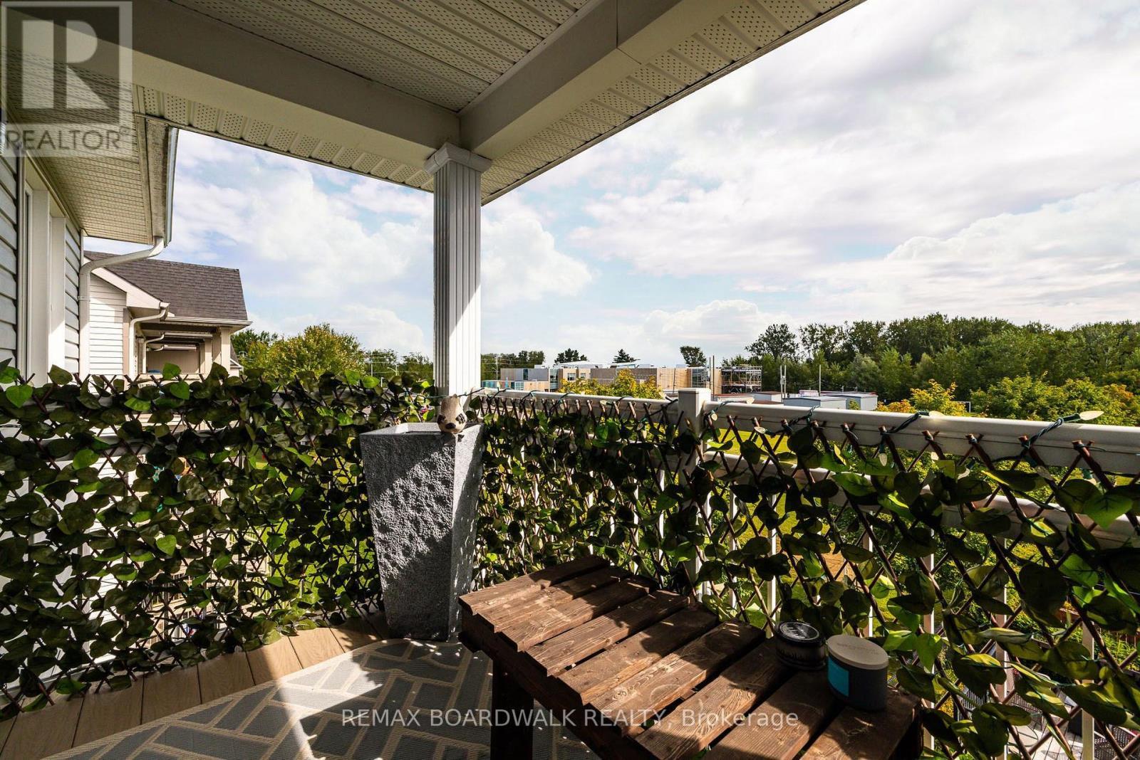 2nd Private Balcony to enjoy peaceful tree views - 312 Galston Private, Ottawa, ON
