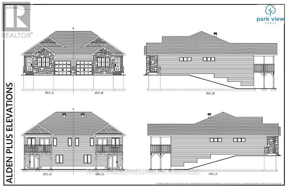 Builders Renderings Alden Plus elevation - 52 Whitcomb Crescent, Smiths Falls, ON