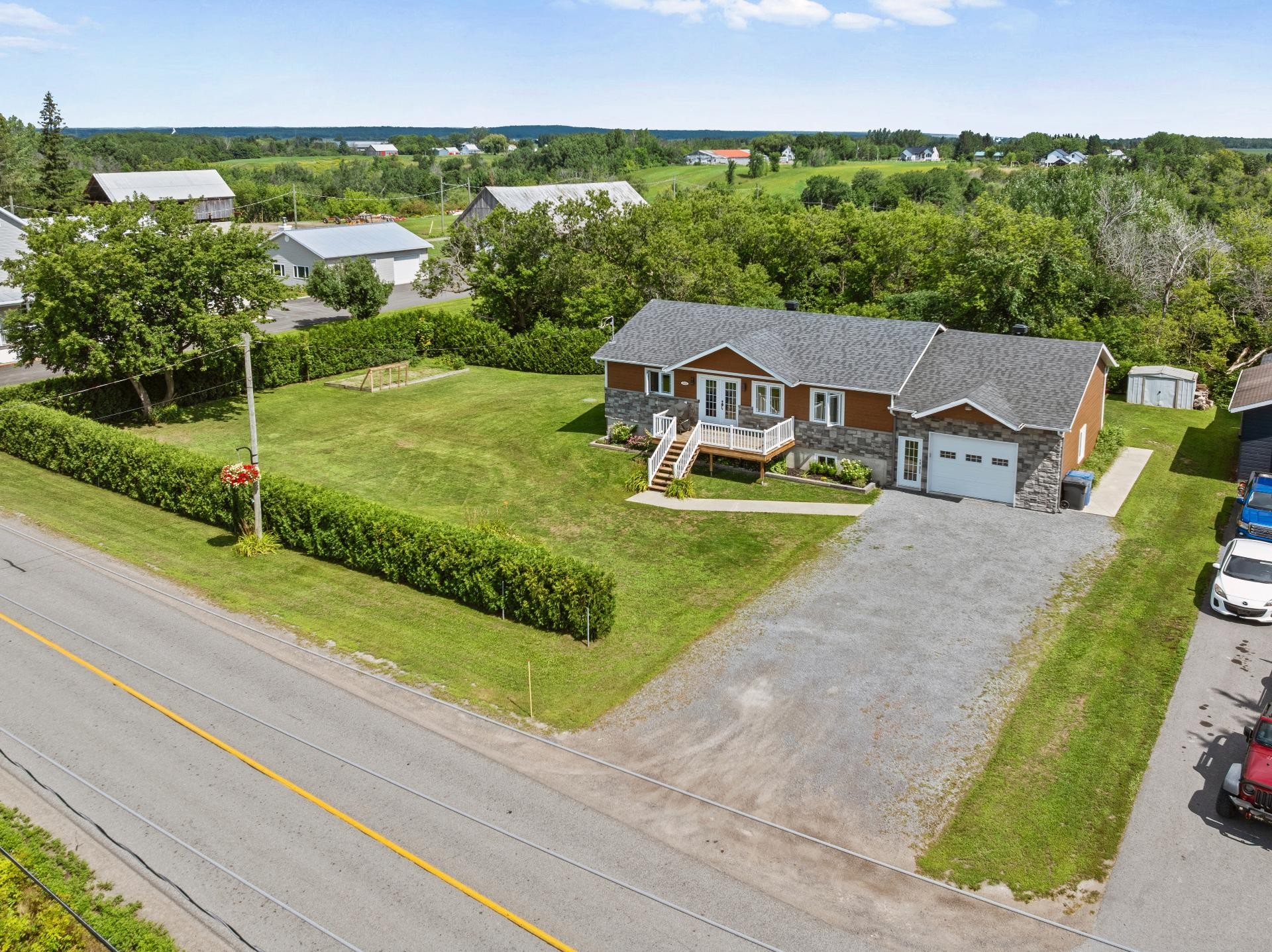 Aerial View - 1654 Rue Principale, Saint-Cuthbert, QC