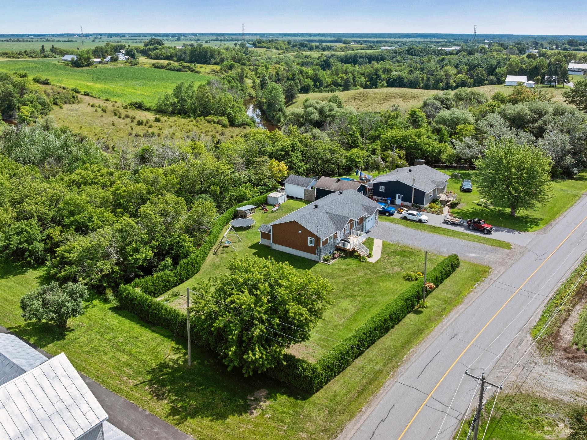 Aerial View - 1654 Rue Principale, Saint-Cuthbert, QC