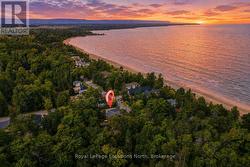 Aerial Photo of 1657 Shore Lane at Sunset - 