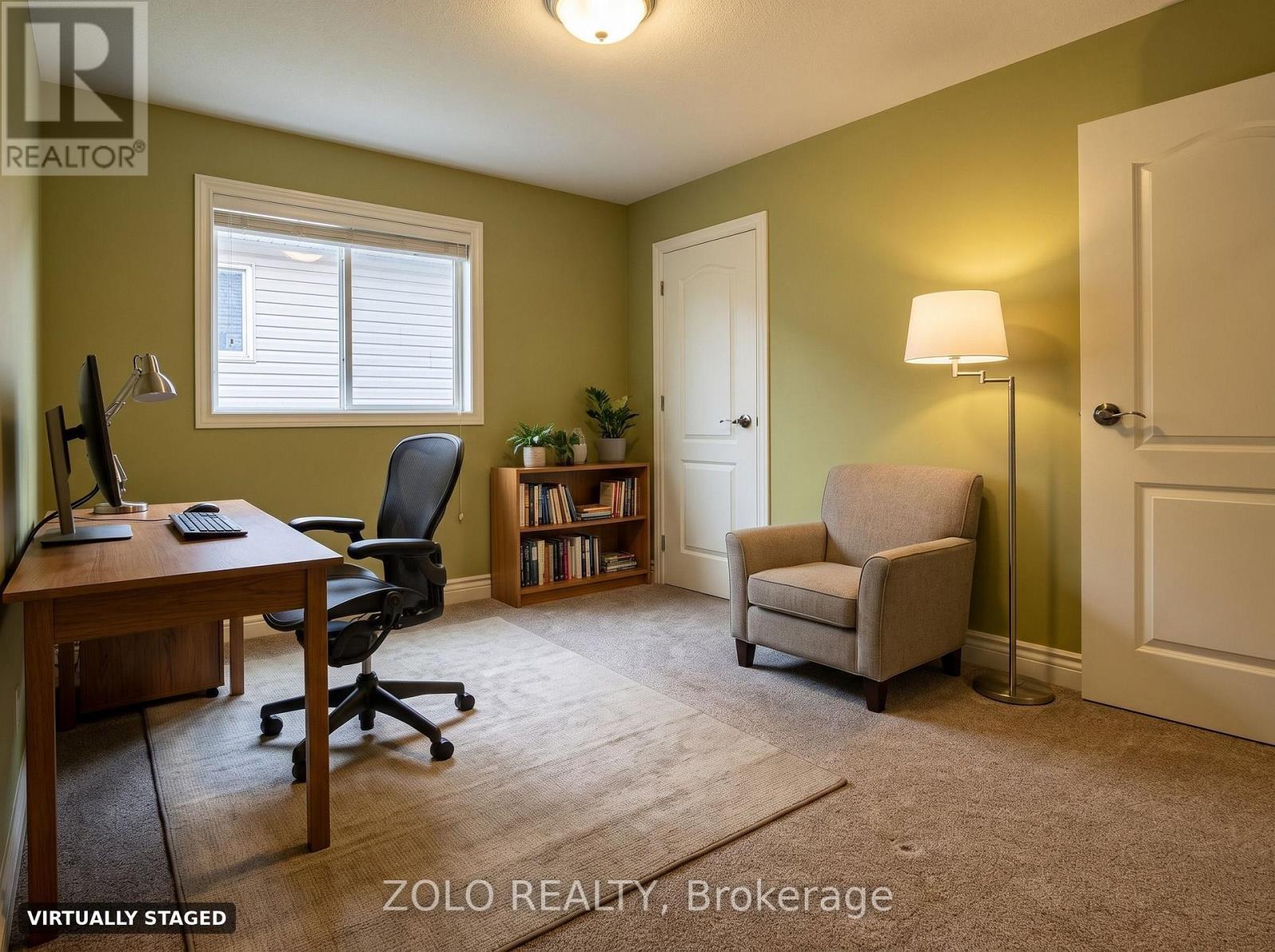 Virtually staged bedroom 4 as office - 255 Stoneway Drive, Ottawa, ON