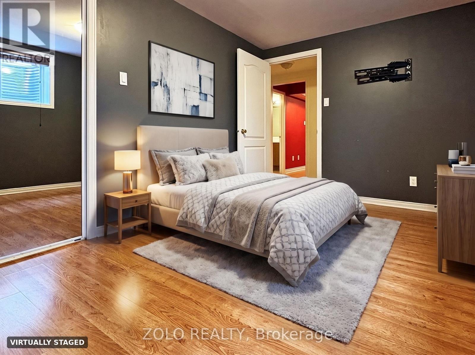 Virtually staged basement bedroom - 255 Stoneway Drive, Ottawa, ON