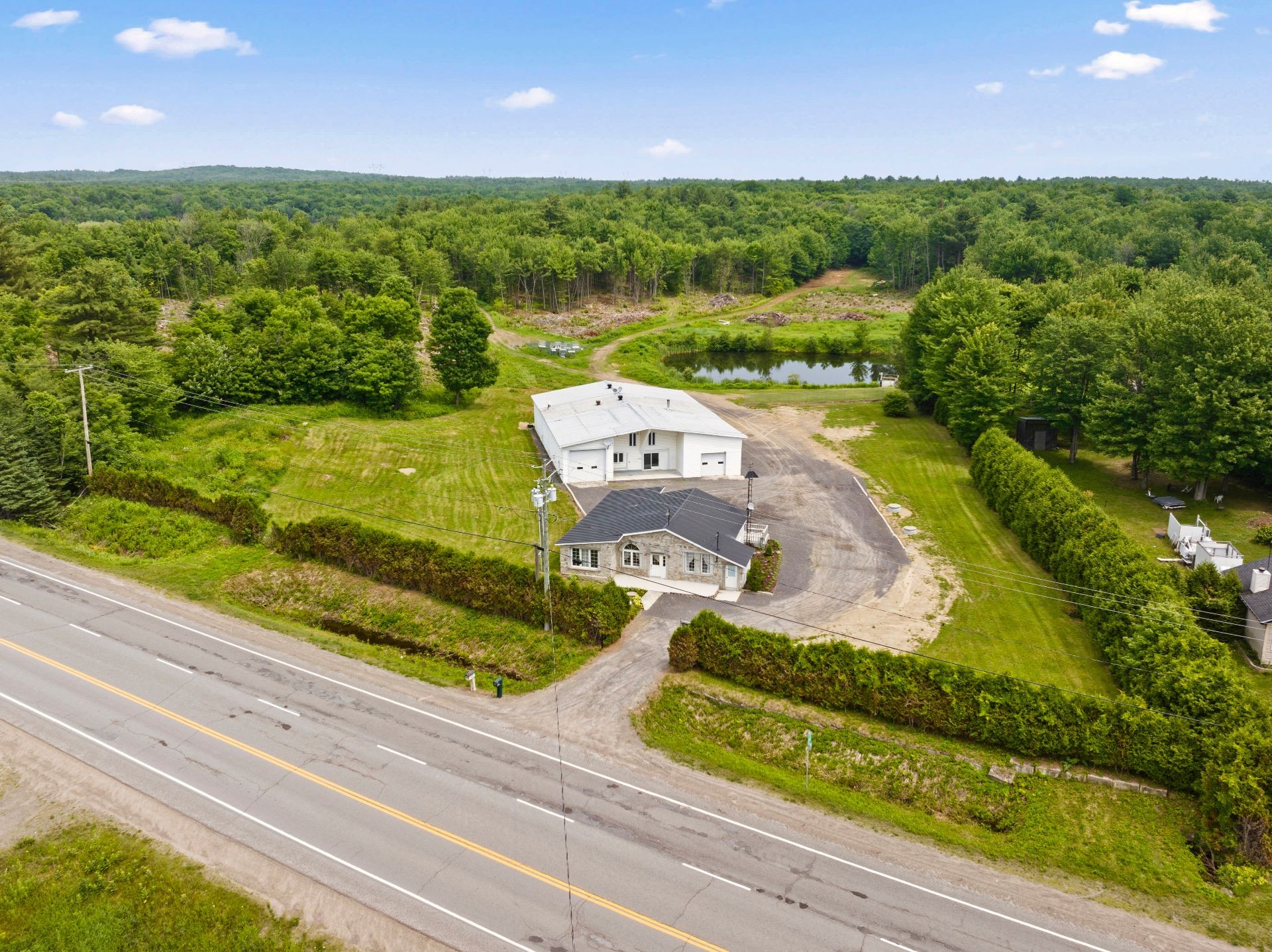 Aerial View - 2742 Ch. Du Lac, Saint-Norbert, QC