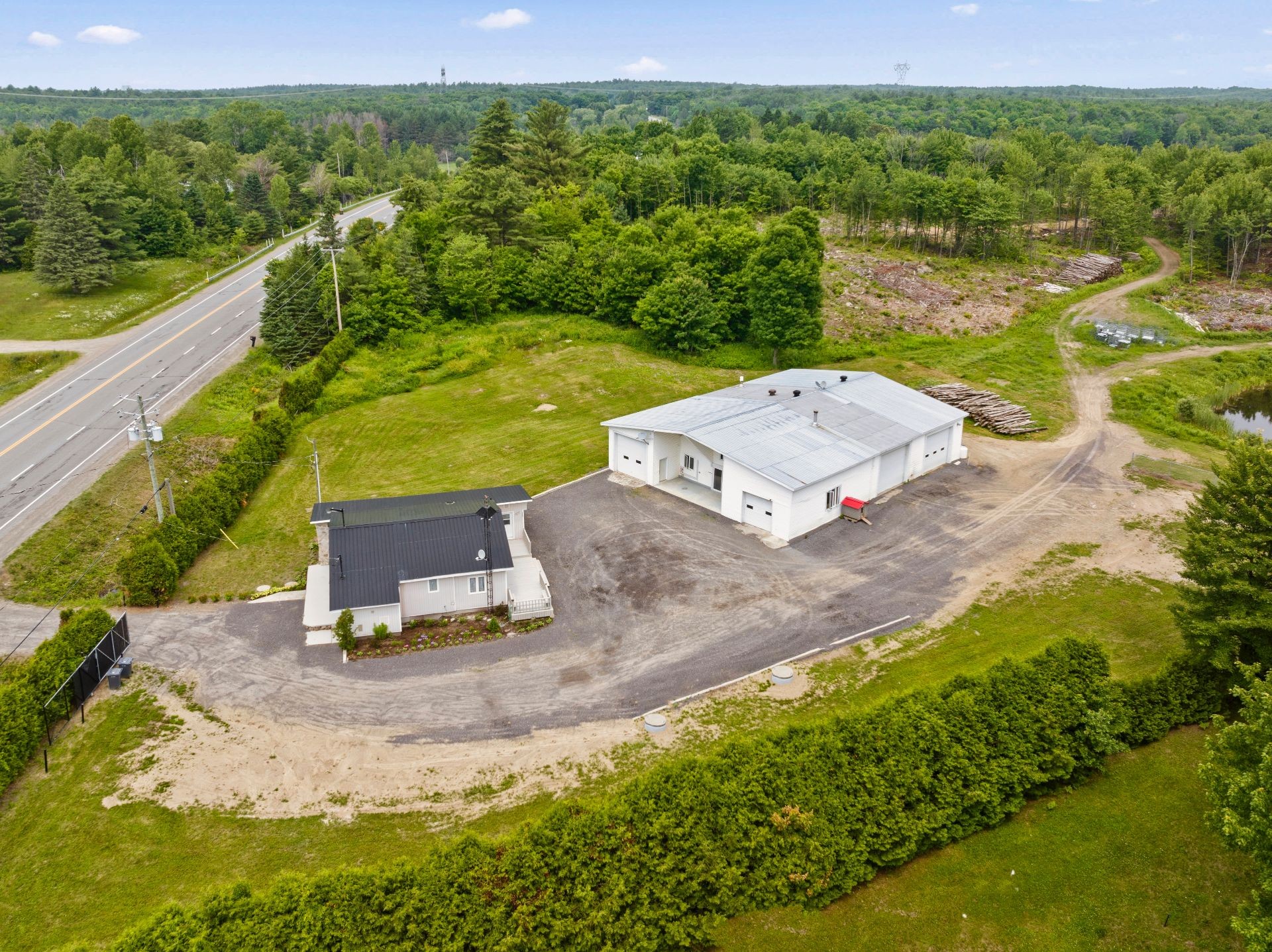 Aerial View - 2742 Ch. Du Lac, Saint-Norbert, QC