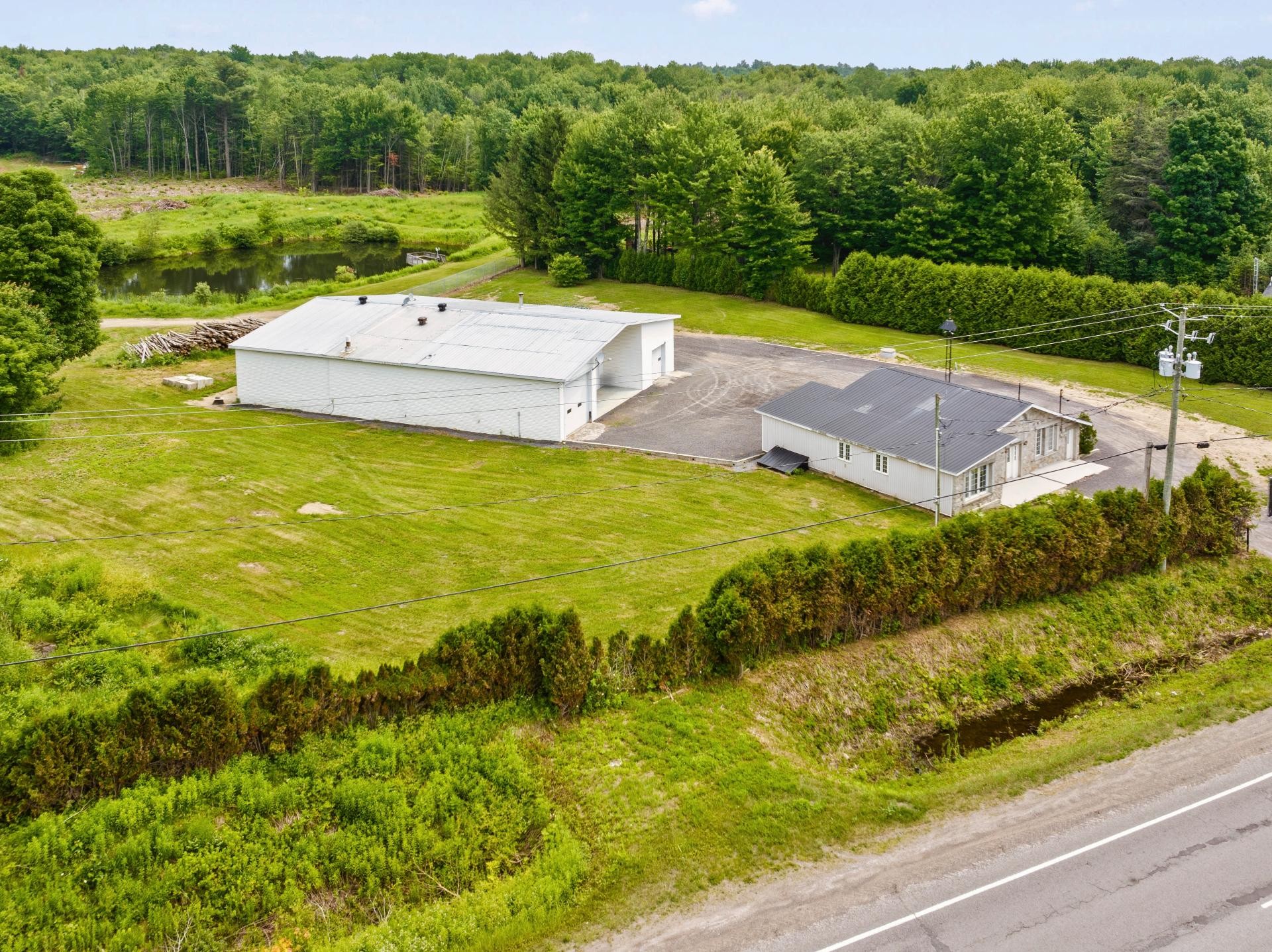 Aerial View - 2742 Ch. Du Lac, Saint-Norbert, QC