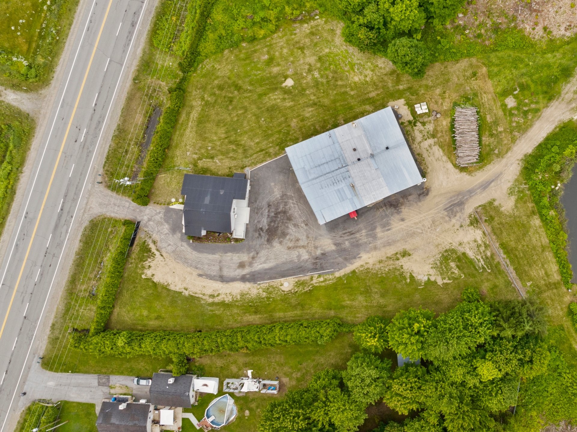 Aerial View - 2742 Ch. Du Lac, Saint-Norbert, QC