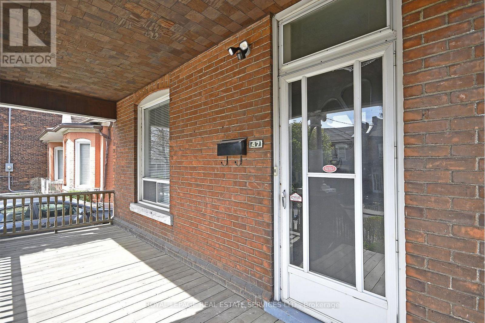 entrance to upper unit - 47 Emerald Street N, Hamilton, ON