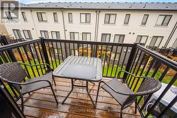 Walk out Balcony in family room facing backyard - 