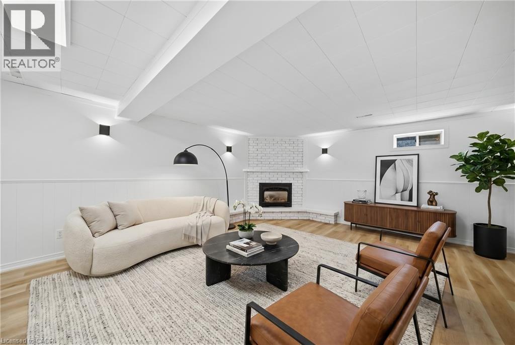 Basement- Living room-Virtually Staged - 2306 Devon Road, Oakville, ON