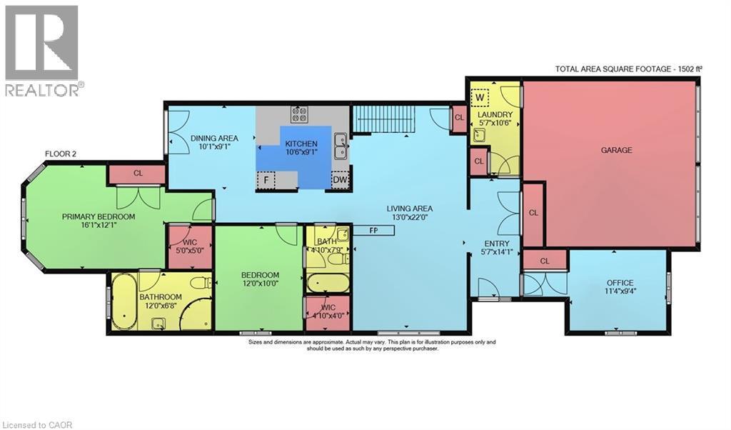Floor plan - main floor - 159 Thoroughbred Boulevard, Ancaster, ON