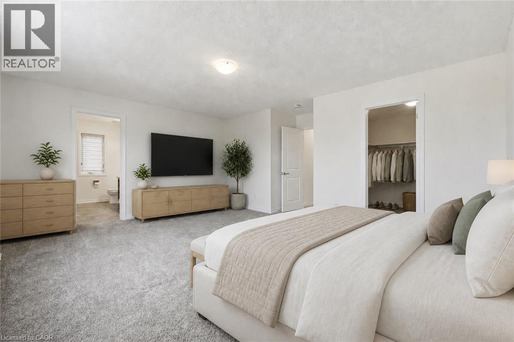 Primary Bedroom (1/4 Upper) - Virtually Staged - 359 Beechdrops Drive, Waterloo, ON