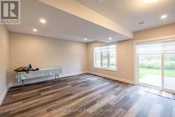 Walkout from Family room to concrete patio - 