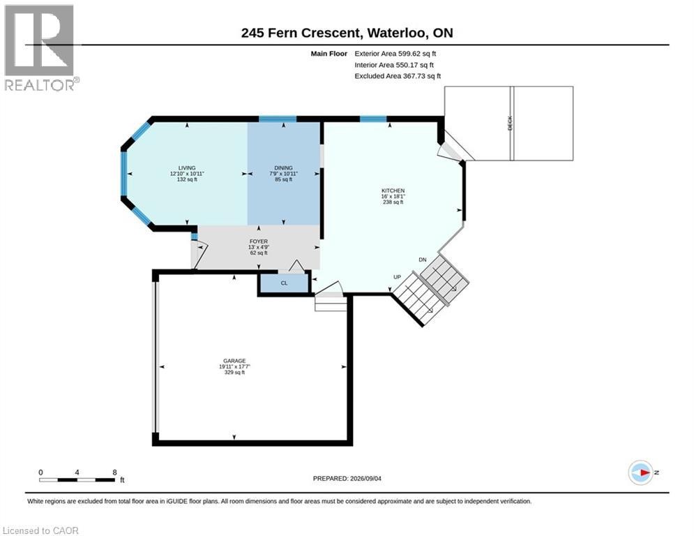 Floor plan - 245 Fern Crescent, Waterloo, ON