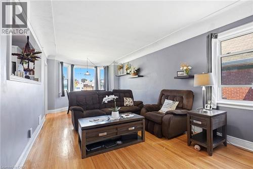 Hardwood flooring throughout the living area - 127 Taylor Avenue, Hamilton, ON 