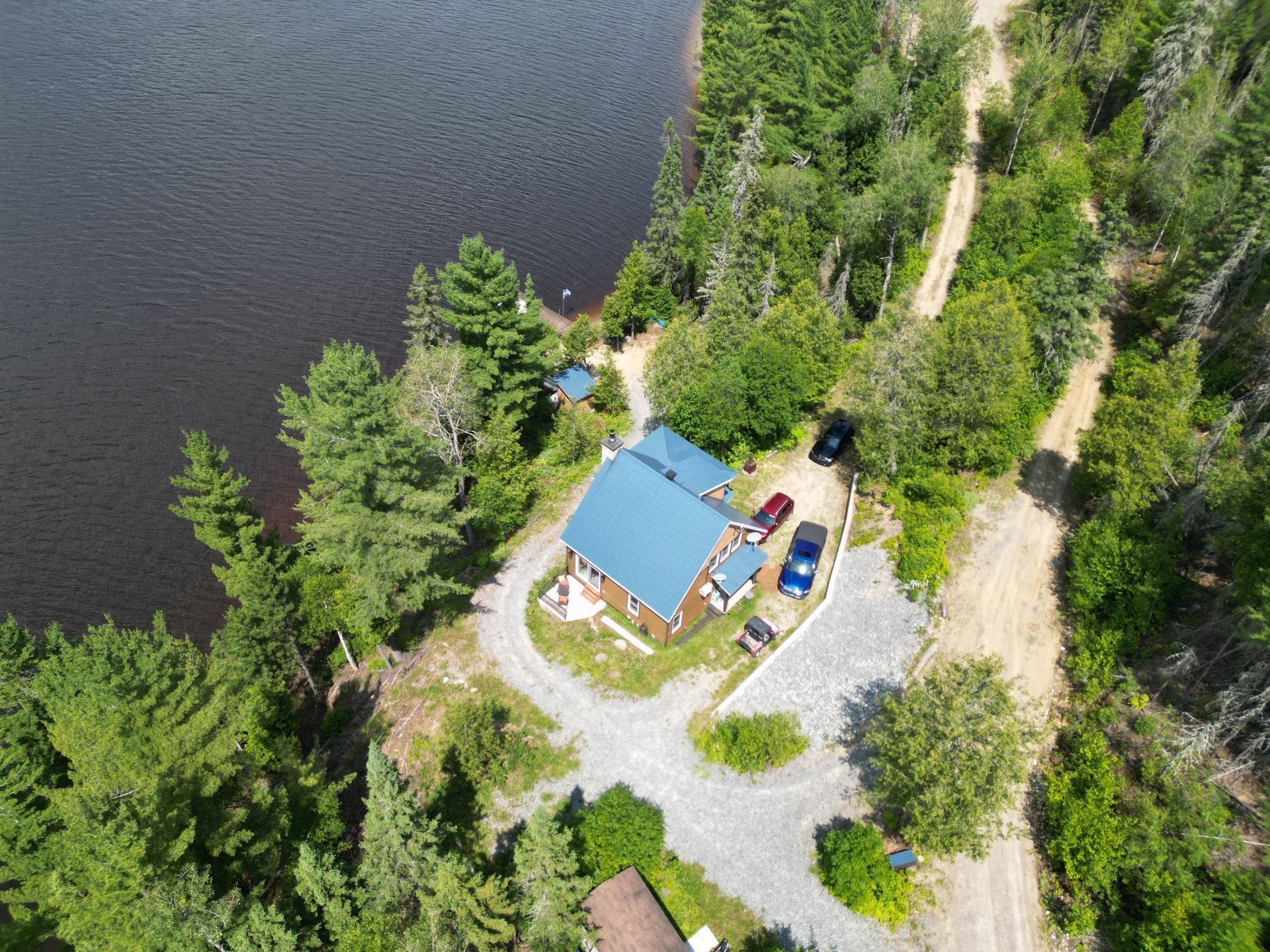 Aerial View - 2225 Ch. De Grassy Narrow, Moffet, QC