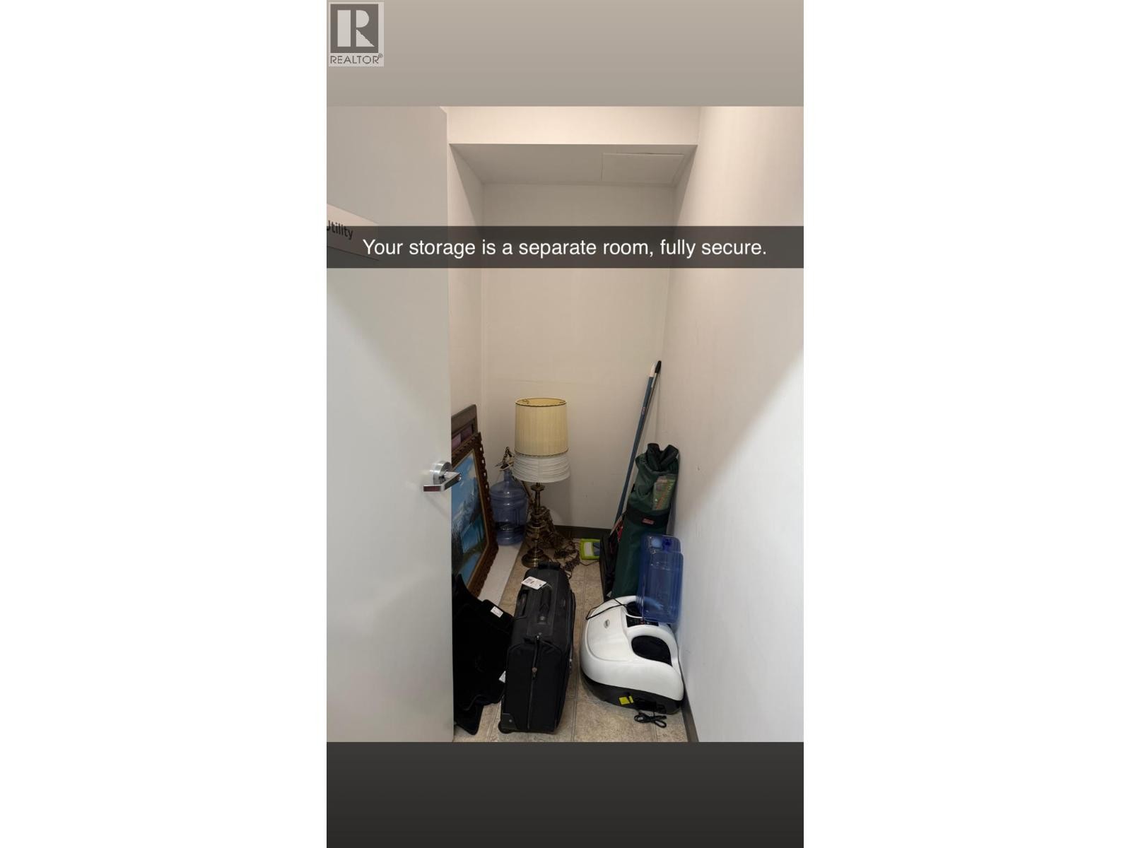 Private and secure storage room. - 529 Truswell Road Unit# 103, Kelowna, BC