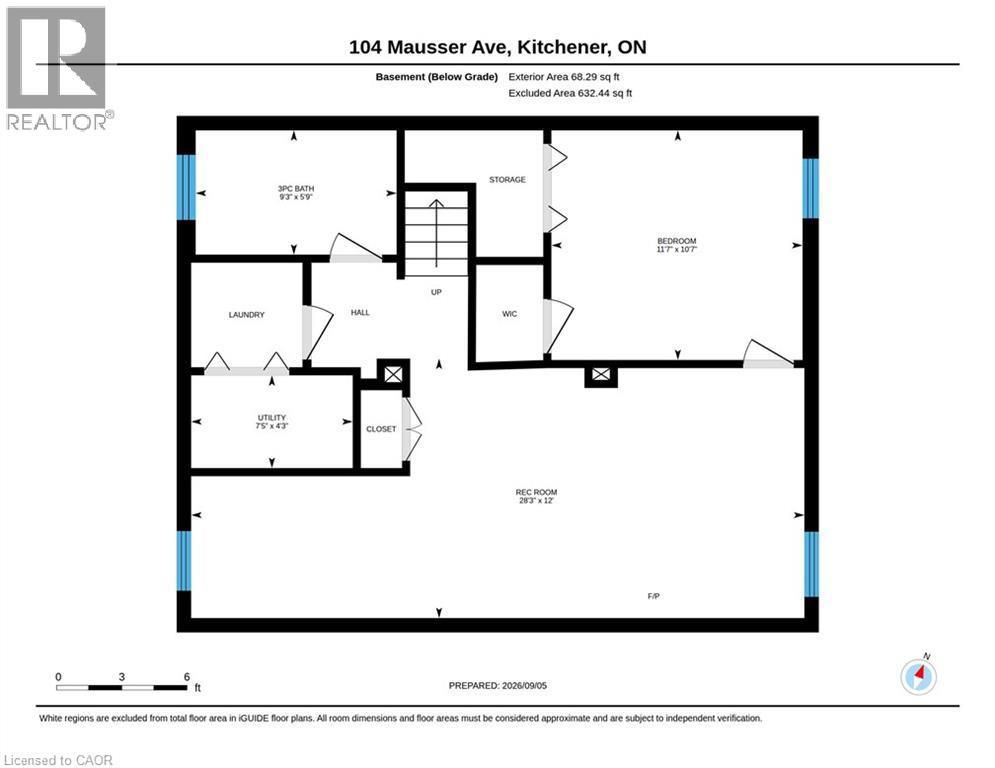 Basement - 104 Mausser Avenue, Kitchener, ON