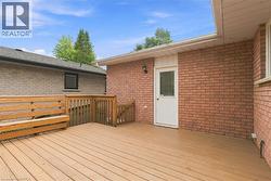 upper deck with access to the garage -