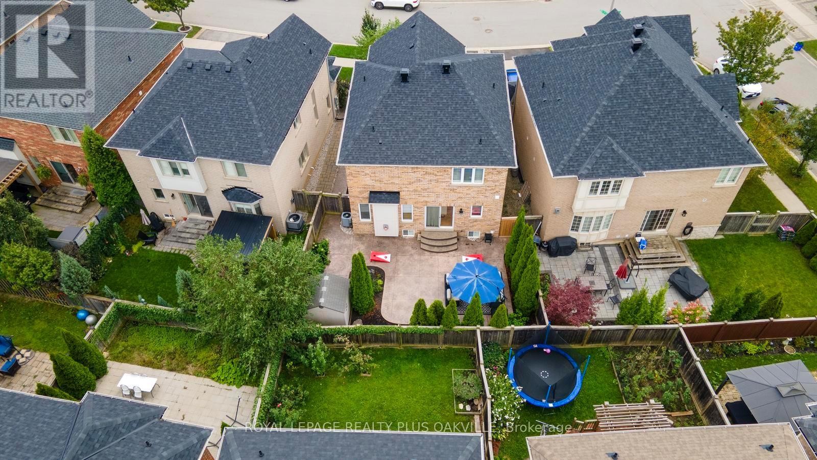 Aerial View of back yard - 3119 Hedges Drive, Burlington, ON