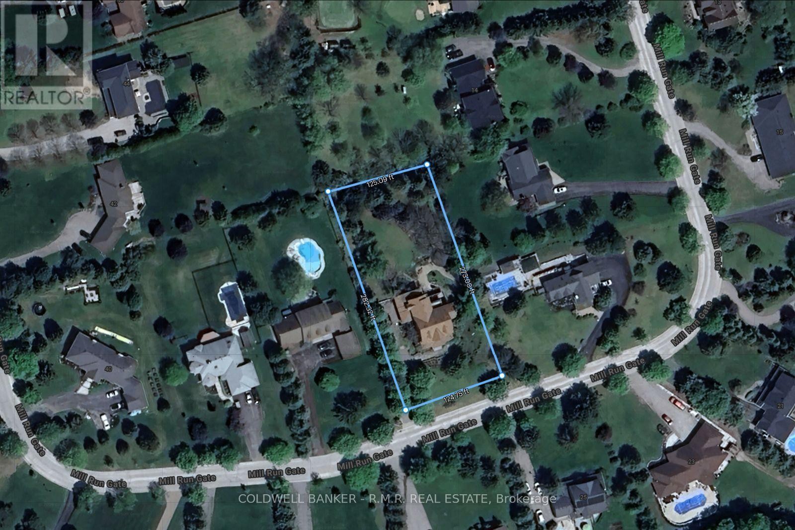 Land Registry Aerial View - 26 Mill Run Gate, Uxbridge, ON