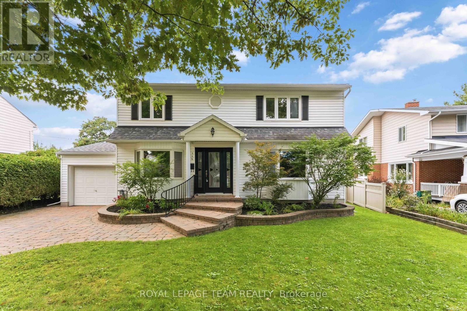 Beautiful curb appeal with long interlock driveway - 115 Mountbatten Avenue, Ottawa, ON