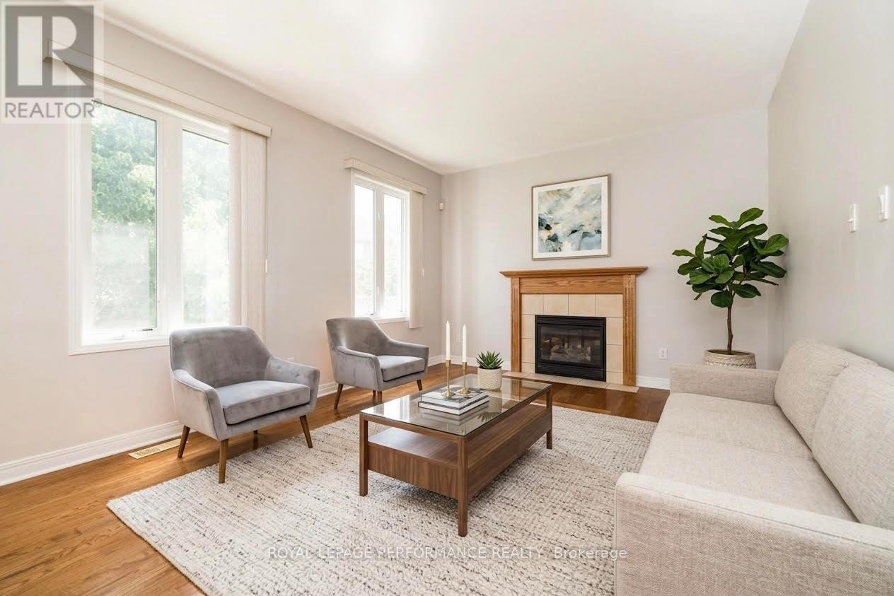 Family room off the kitchen *virtually styled - 127 Finn Court, Ottawa, ON