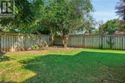 Expansive backyard featuring a manicured lawn, established trees, and a full privacy fence with lattice detailing -