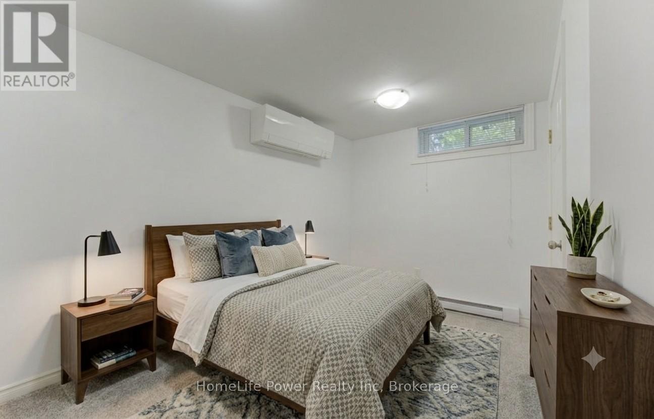 Basement (unit 2) bdrm 3 (AI staged) - 136 Dunsmere Drive, Kitchener, ON
