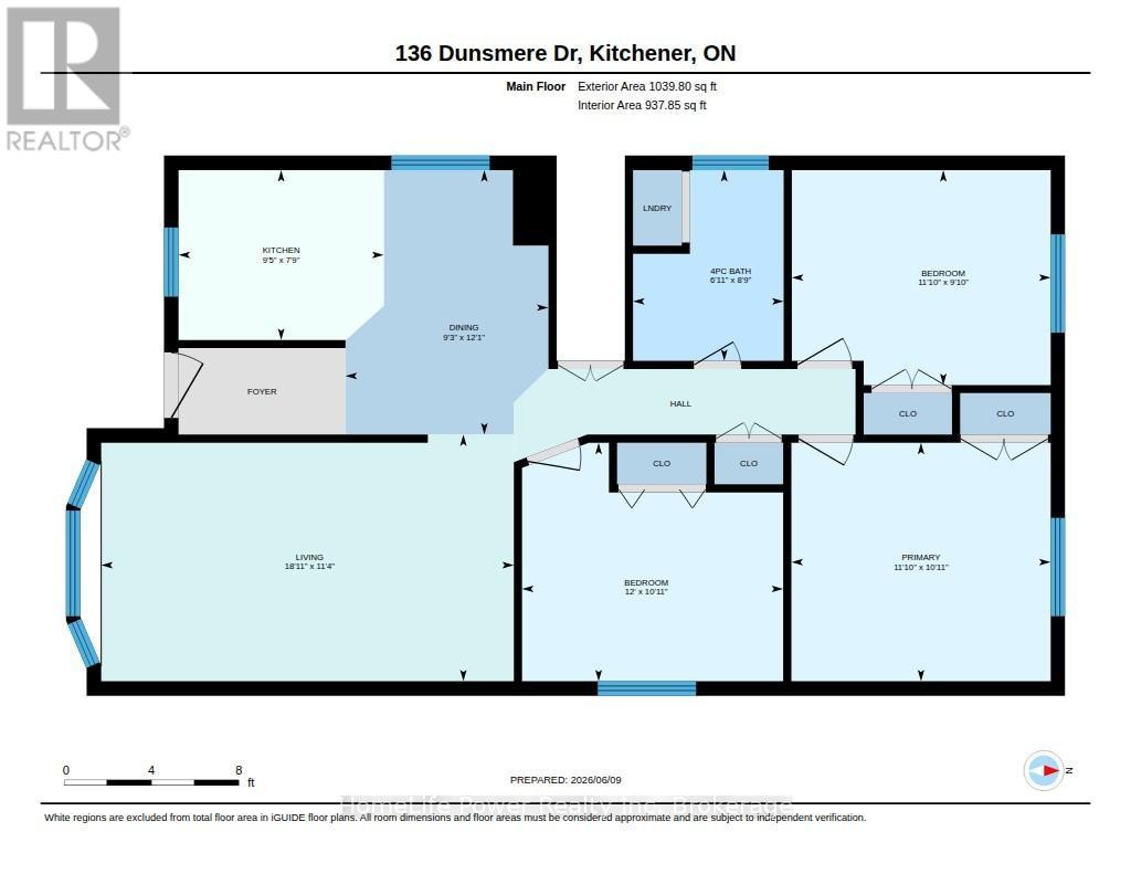 Main Floor (unit 1) Plan - 136 Dunsmere Drive, Kitchener, ON