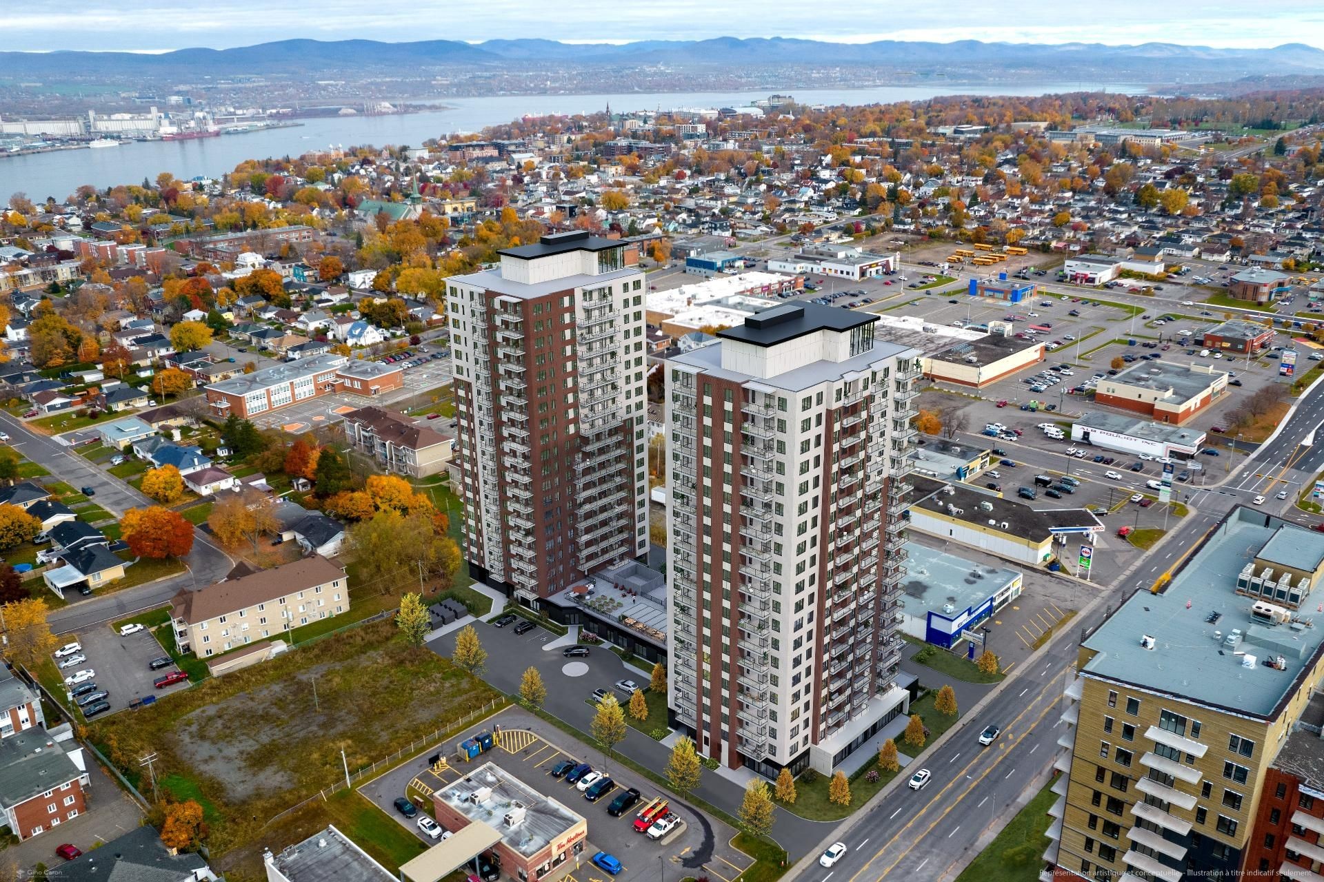 Vue d'ensemble - 1108-5355 Boul. Guillaume-Couture, Lévis (Desjardins), QC