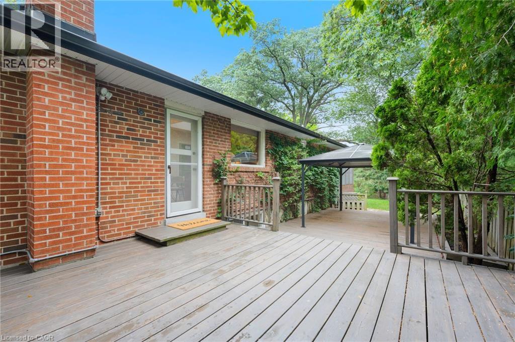 Door to the Deck off of the Kitchen - 1529 Wembury Road, Mississauga, ON