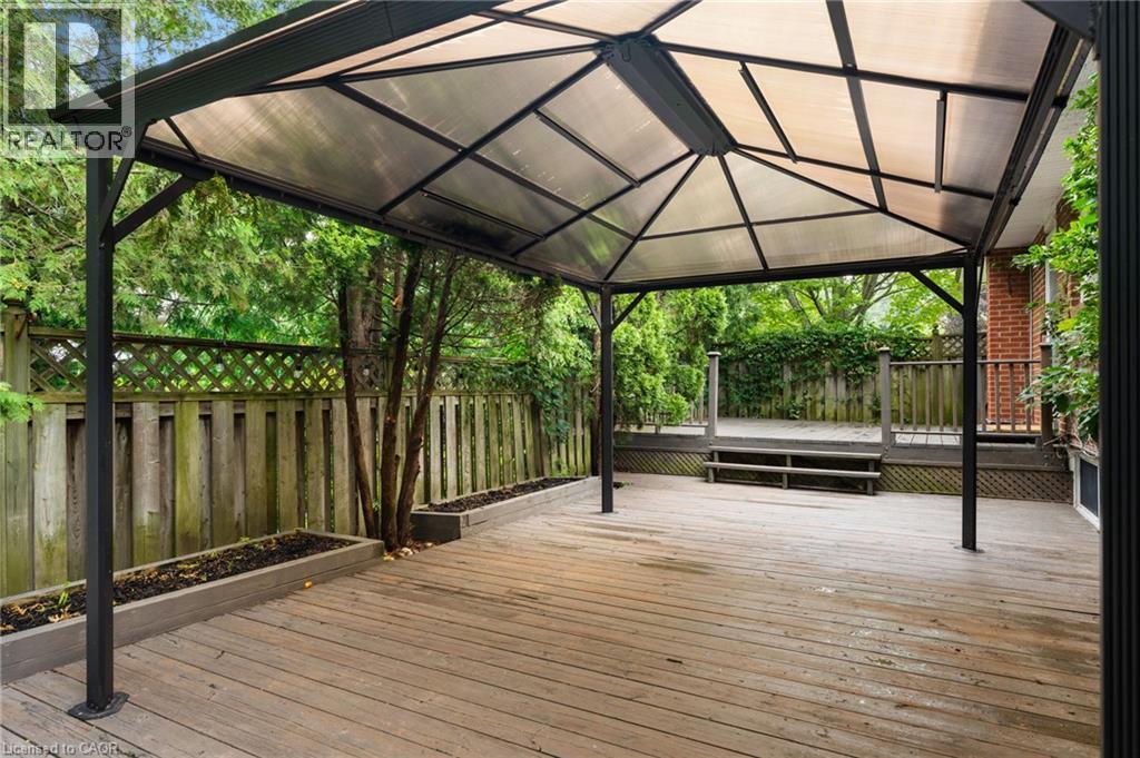 Lower Deck with Gazebo - 1529 Wembury Road, Mississauga, ON