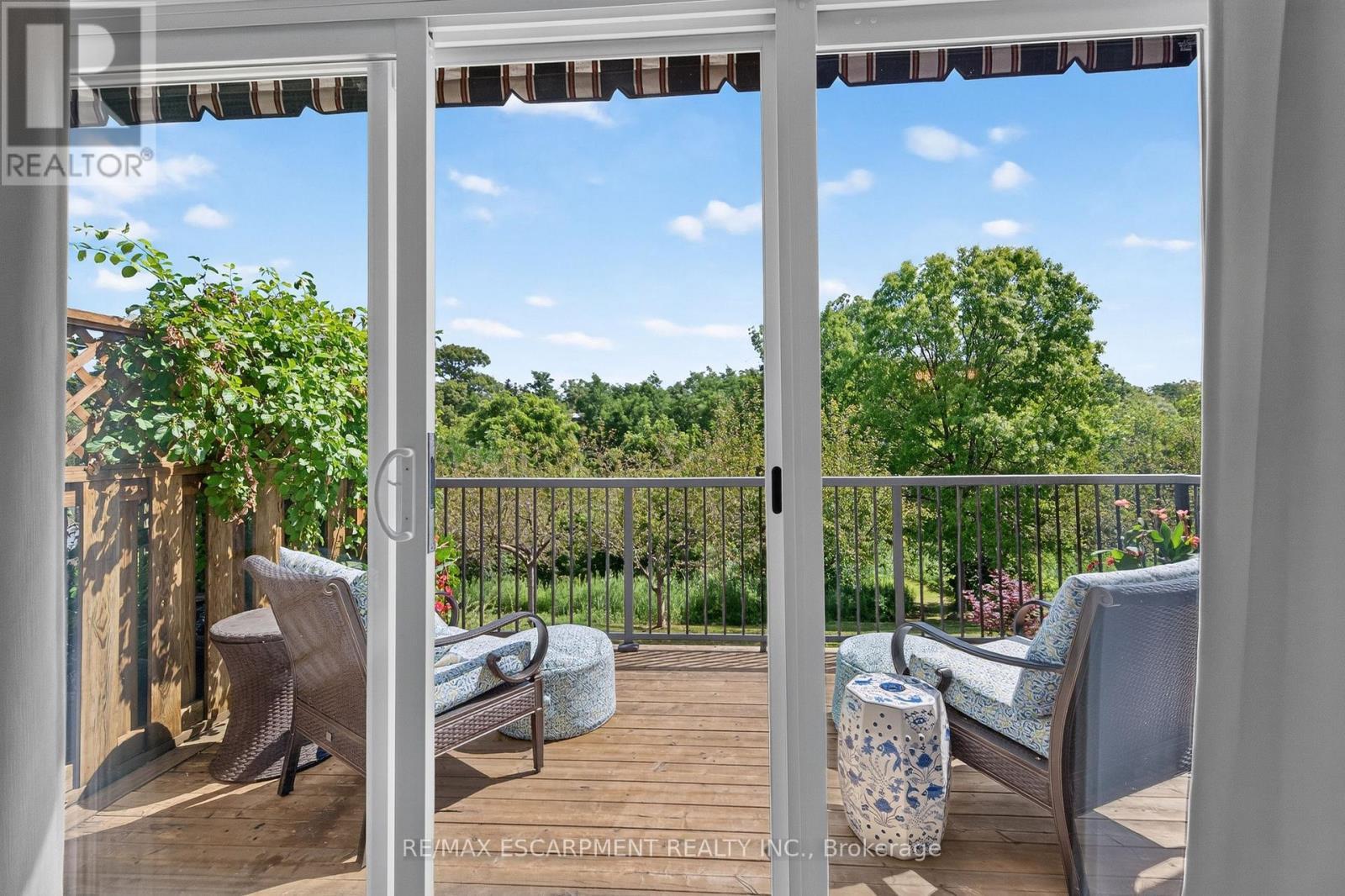 What a view off of your living space! - 112 Fairwood Place W, Burlington, ON