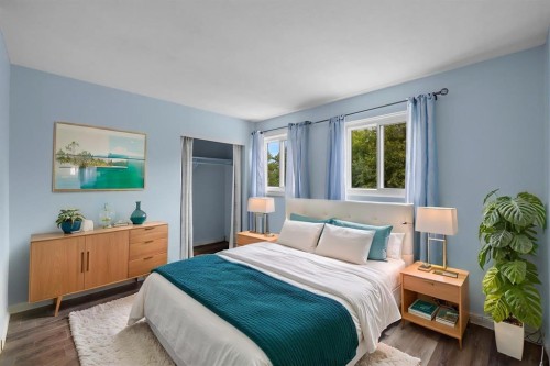 Bedroom 1 - virtually staged for design & layout inspiration. - 376 Houde Drive, Winnipeg, MB 