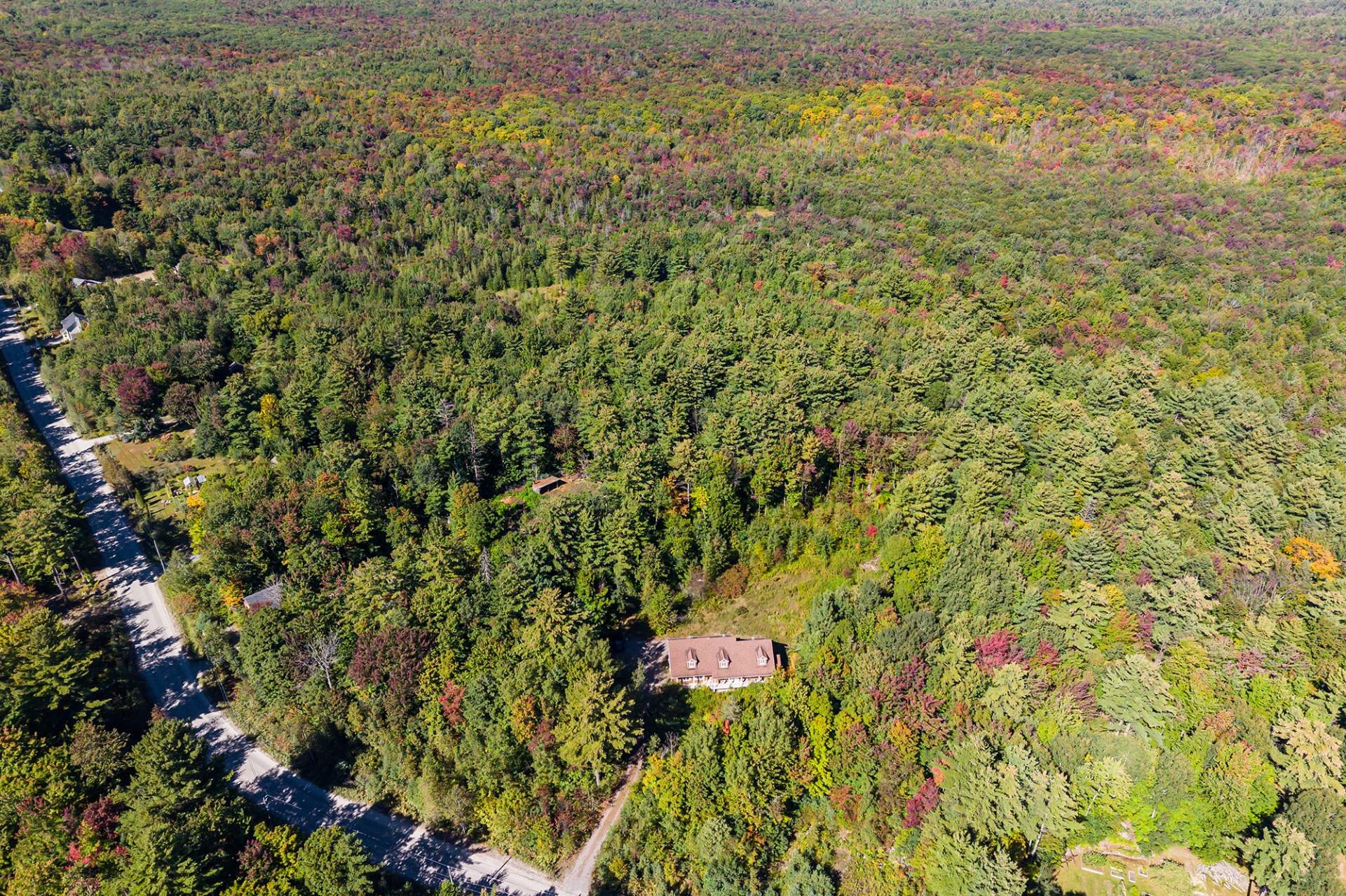 Aerial View - 60 Rue Maréchal-Ferrant, Saint-Calixte, QC