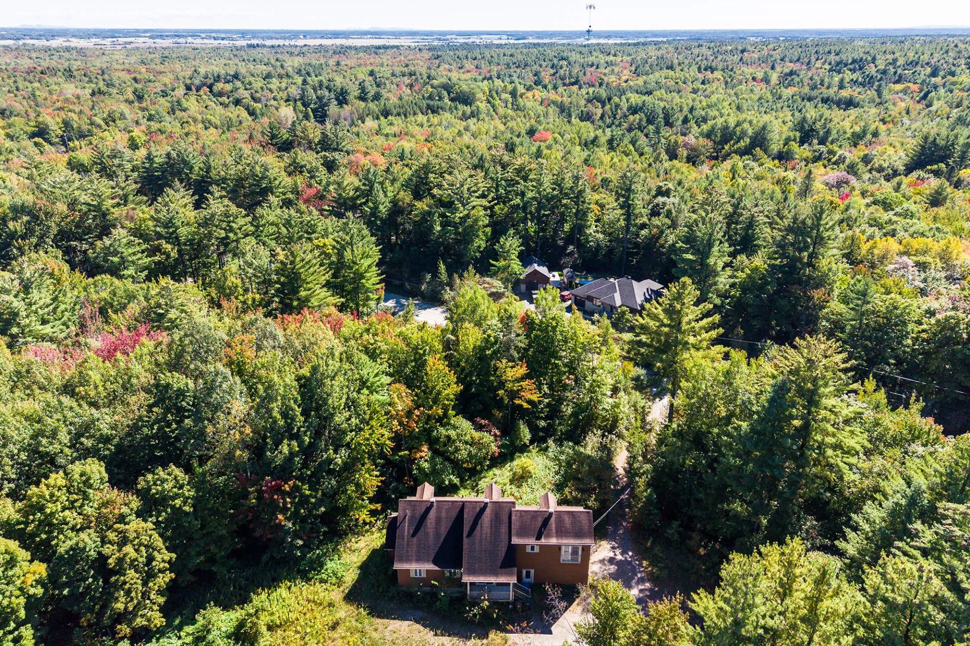 Aerial View - 60 Rue Maréchal-Ferrant, Saint-Calixte, QC