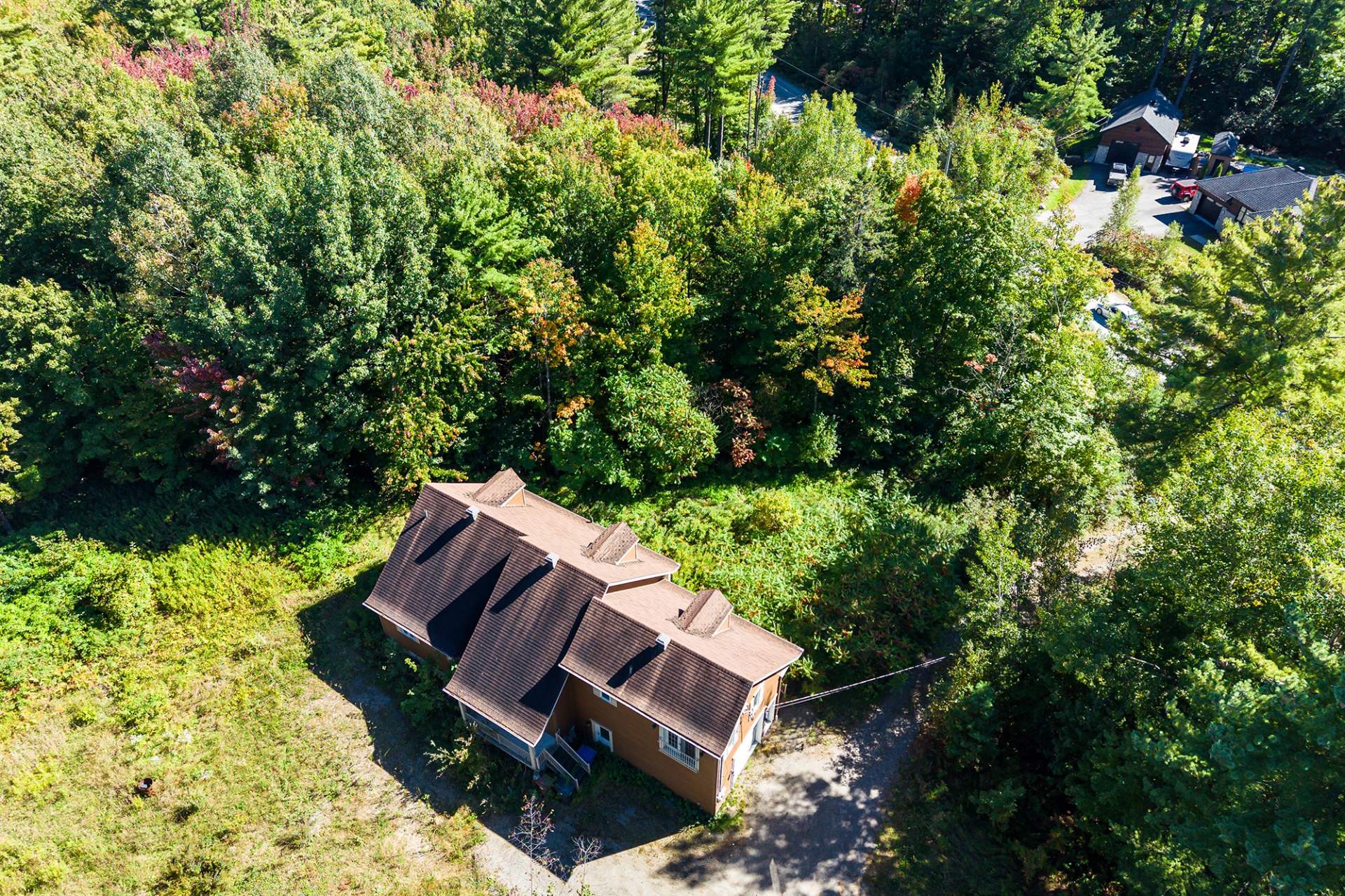 Aerial View - 60 Rue Maréchal-Ferrant, Saint-Calixte, QC