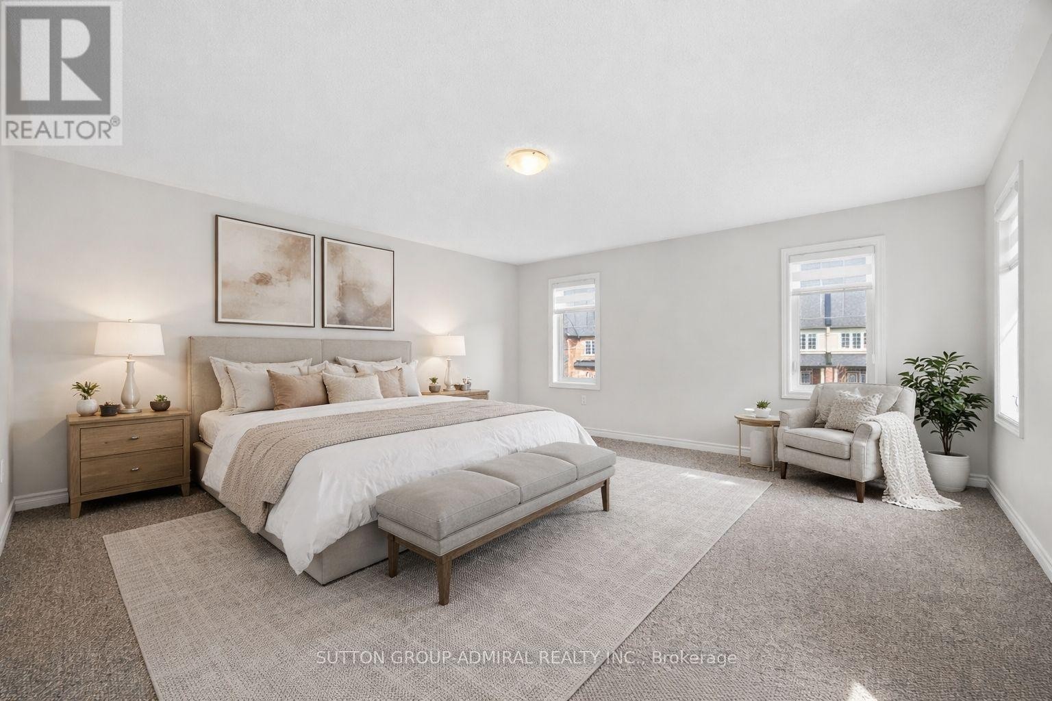 Primary Bedroom - Virtual Staging - 2237 Grainger Loop, Innisfil, ON