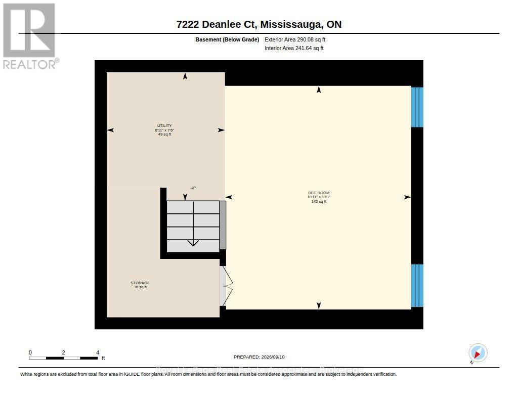 Sub-basement - 7222 Deanlee Court, Mississauga, ON