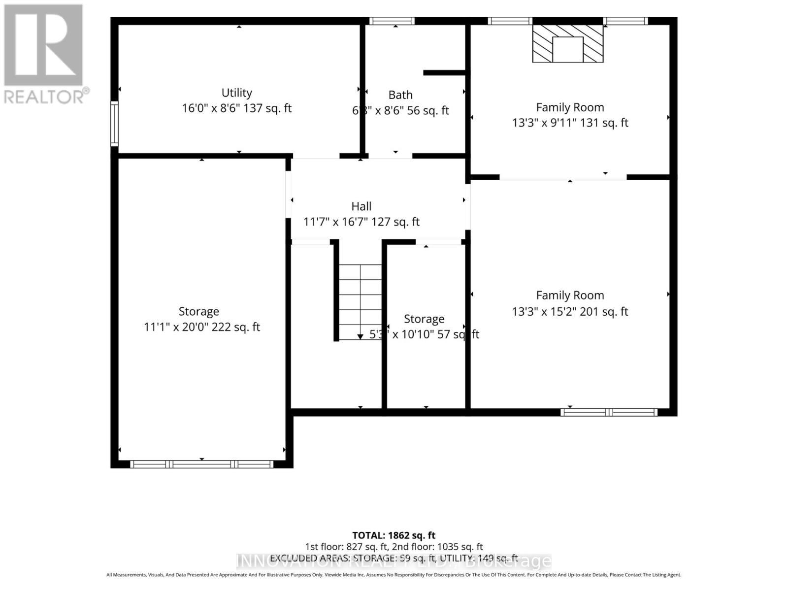 Floor Plans - Lower Level - 2364 Jefferson Street, Ottawa, ON