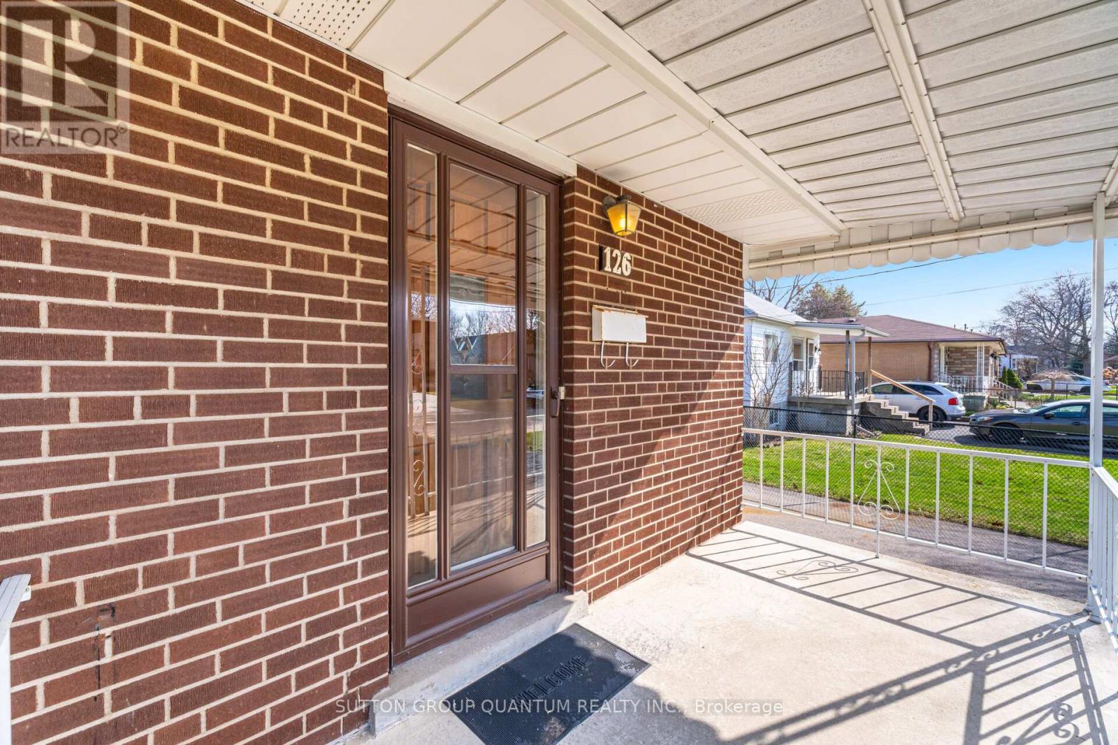 Large porch for enjoying your morning coffee - 126 Angelene Street, Mississauga, ON