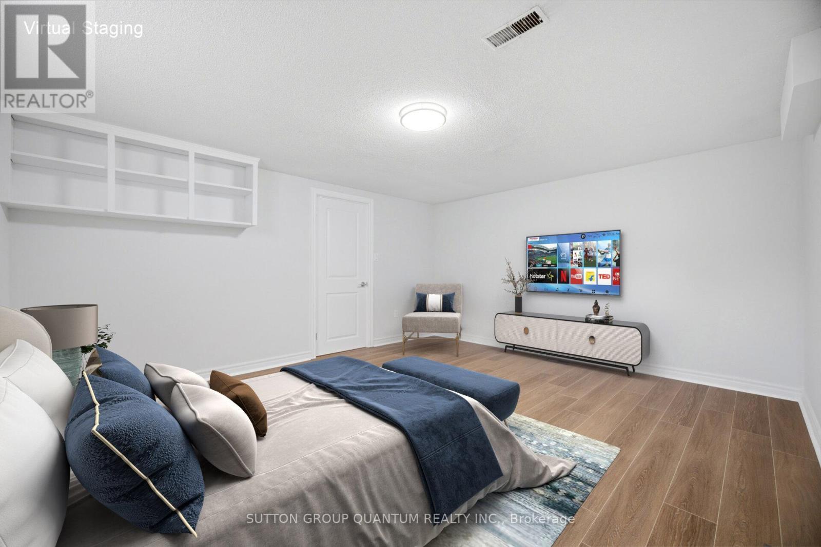 4th room Lower level NEW baseboards/trim - 126 Angelene Street, Mississauga, ON