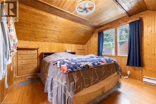 Wood-paneled walls and ceiling - 102 Stewart Avenue, Cambridge, ON 