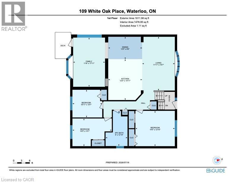 Floor plan - 109 White Oak Place, Waterloo, ON - Other