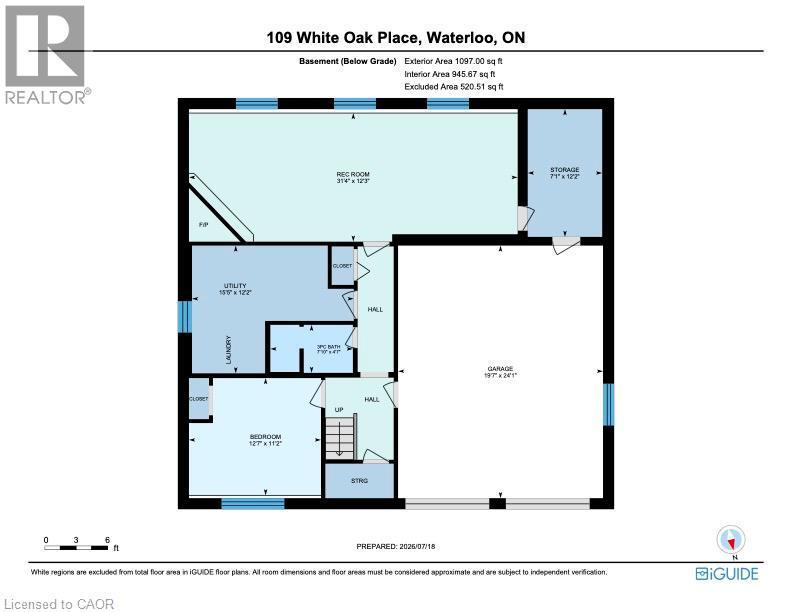 Floor plan - 109 White Oak Place, Waterloo, ON - Other
