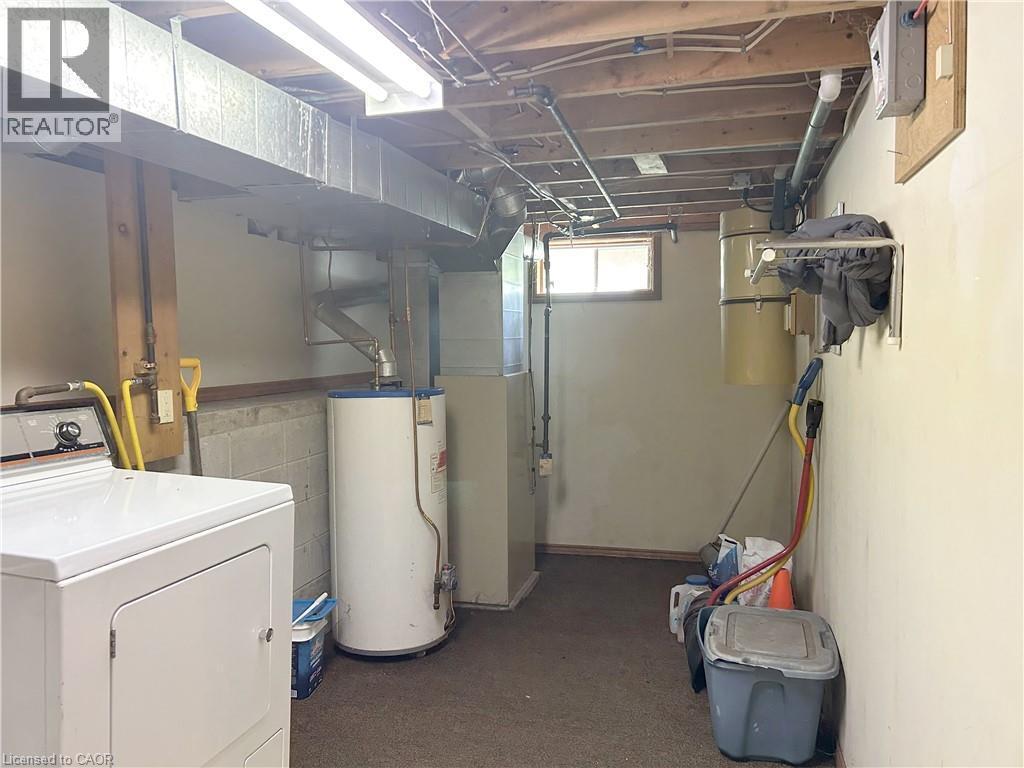 basement utility room - 100 Stanley Street, Simcoe, ON - Indoor Photo Showing Basement
