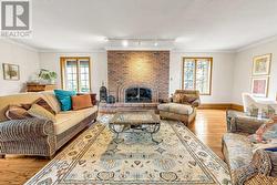 Living room with gas fireplace - 