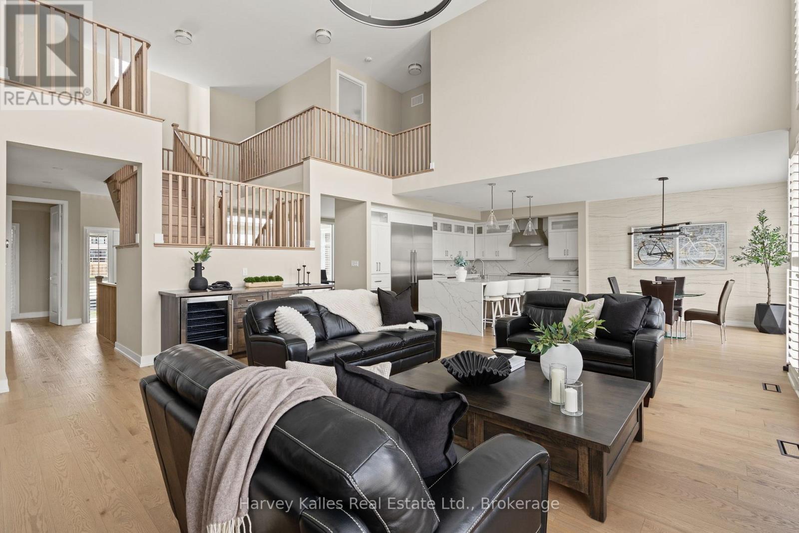 Gorgeous open concept main floor - 163 Springside Crescent, Blue Mountains, ON - Indoor Photo Showing Living Room